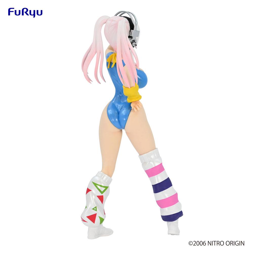 Super Sonico PVC Statue Super Sonico Concept Figure 80's/Another Color/Blue Ver. 18 cm