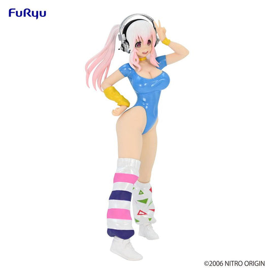 Super Sonico PVC Statue Super Sonico Concept Figure 80's/Another Color/Blue Ver. 18 cm