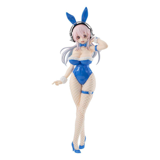 Super Sonico BiCute Bunnies PVC Statue Super Sonico Blue Rabbit Ver. 30 cm