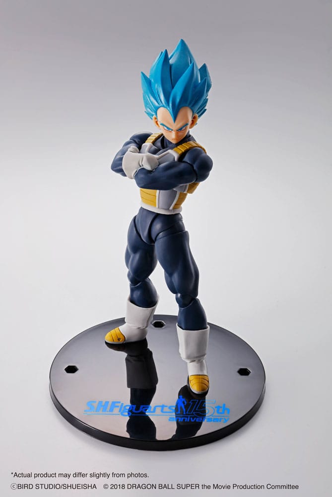 Dragon Ball Super S.H. Figuarts Action Figure Vegeta Super Saiyan Blue (15th Anniversary Version) 14 cm