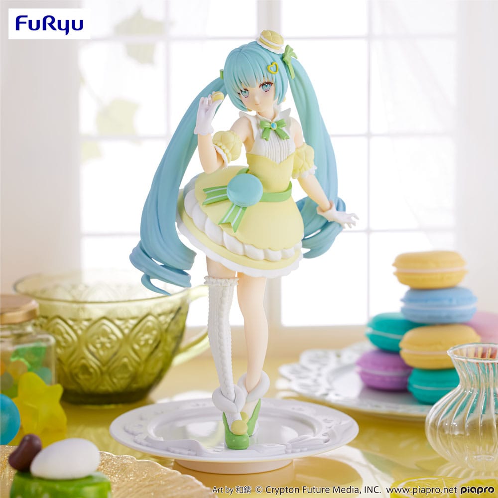 Hatsune Miku Exceed Creative PVC Statue SweetSweets Series Macaroon Citron Color Ver. 22 cm