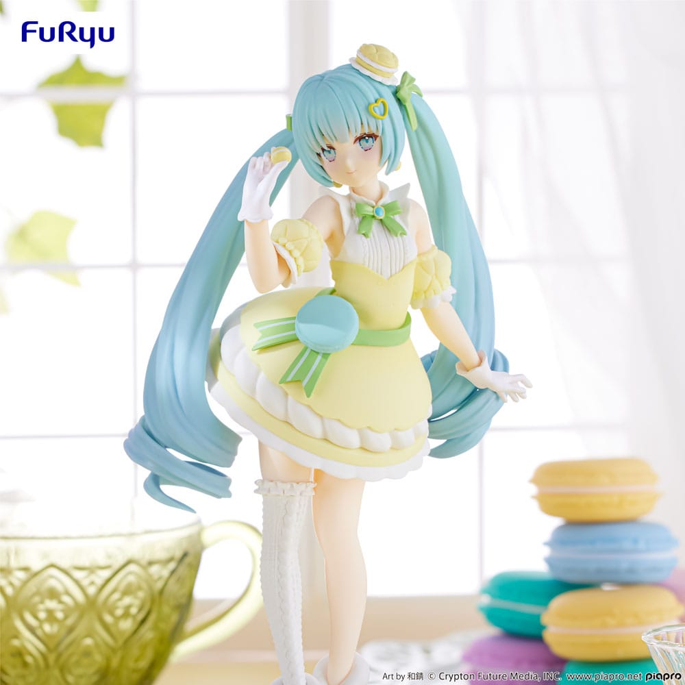 Hatsune Miku Exceed Creative PVC Statue SweetSweets Series Macaroon Citron Color Ver. 22 cm