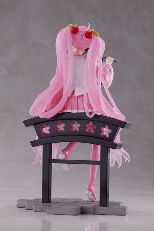 Hatsune Miku AMP PVC Statue Statue Sakura Miku Lantern Ver. Reissue 20 cm