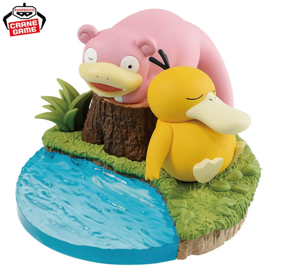 Pokemon Psyduck & Slowpoke Relax Time Figure Diorama