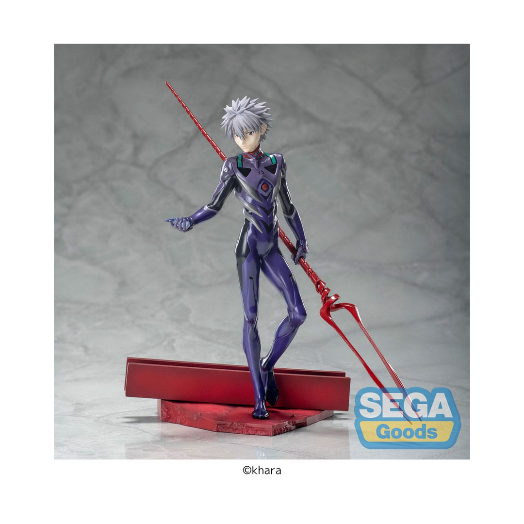 Evangelion: 3.0+1.0 Thrice Upon A Time Luminasta Pvc Statuette Kaworu Nagisa X Spear Of Longinus