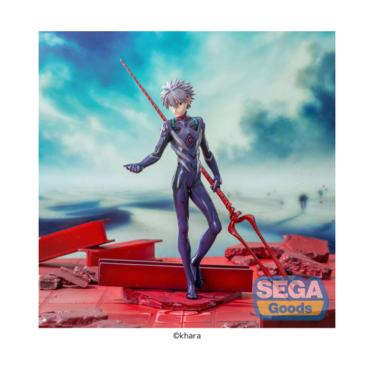 Evangelion: 3.0+1.0 Thrice Upon A Time Luminasta Pvc Statuette Kaworu Nagisa X Spear Of Longinus