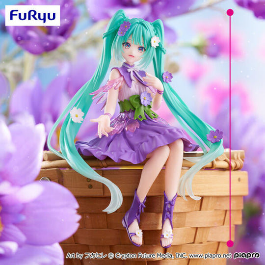 Hatsune Miku - Flower Fairy Cosmos Purple - Statue Noodle Stopper 14cm