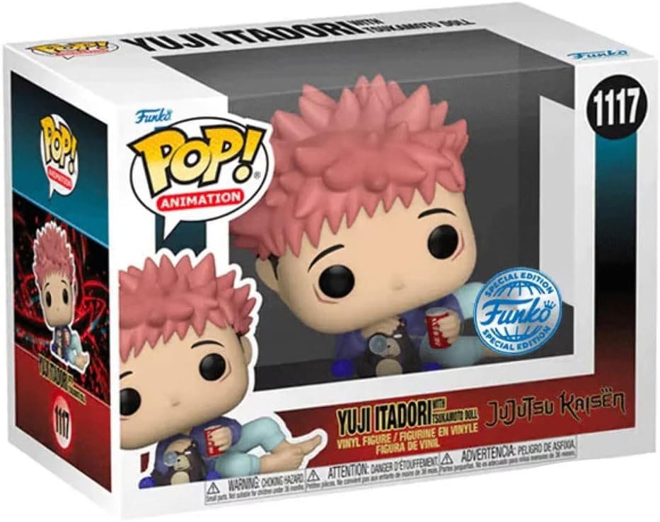 Jujutsu Kaisen POP! Animation Vinyl Figure Itadori w/ Tsukamoto Doll