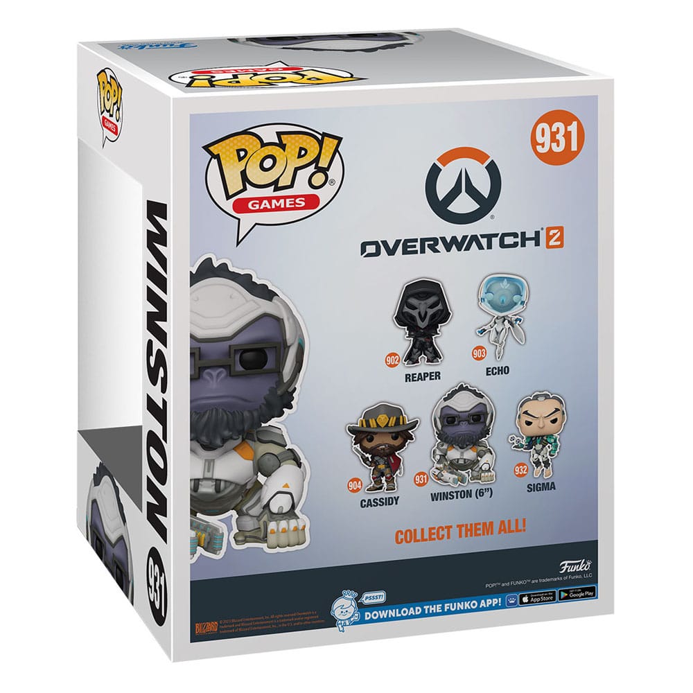 Overwatch 2 Super Sized POP! Vinyl Figure Winston 15 cm