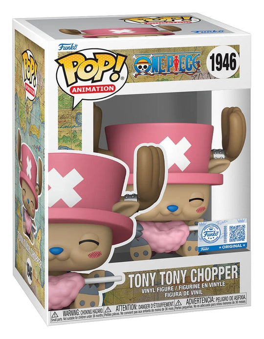 One Piece POP! Анимационная виниловая фигурка Тони Тони Чоппер с сахарной ватой (Эксклюзив) 9 см