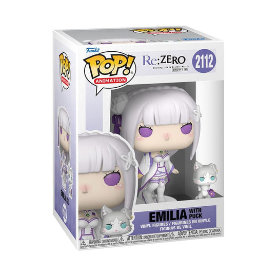 Re:Zero POP!&Buddy Animation Vinyl Figures Emilia w/Puck