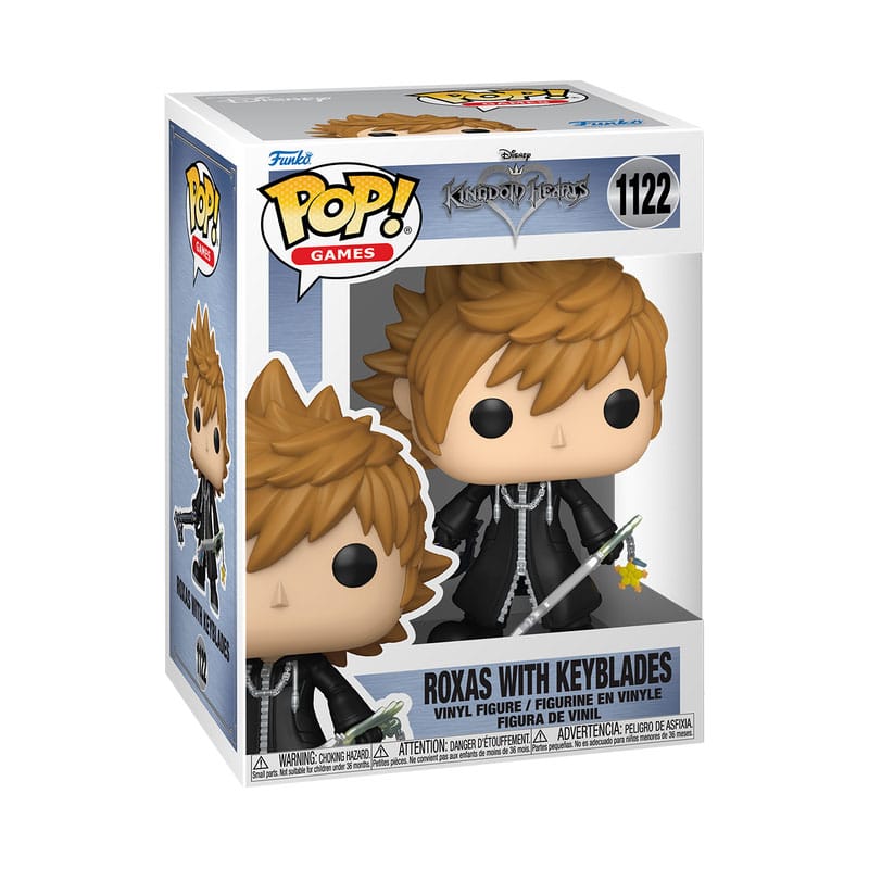 Kingdom Hearts POP! Games Vinyl Figure Roxas w/Keyblades