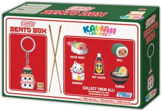 Kawaii Foodies POP! Bento Box - Roll, Sushi Stack & Soy sauce Mix Figure