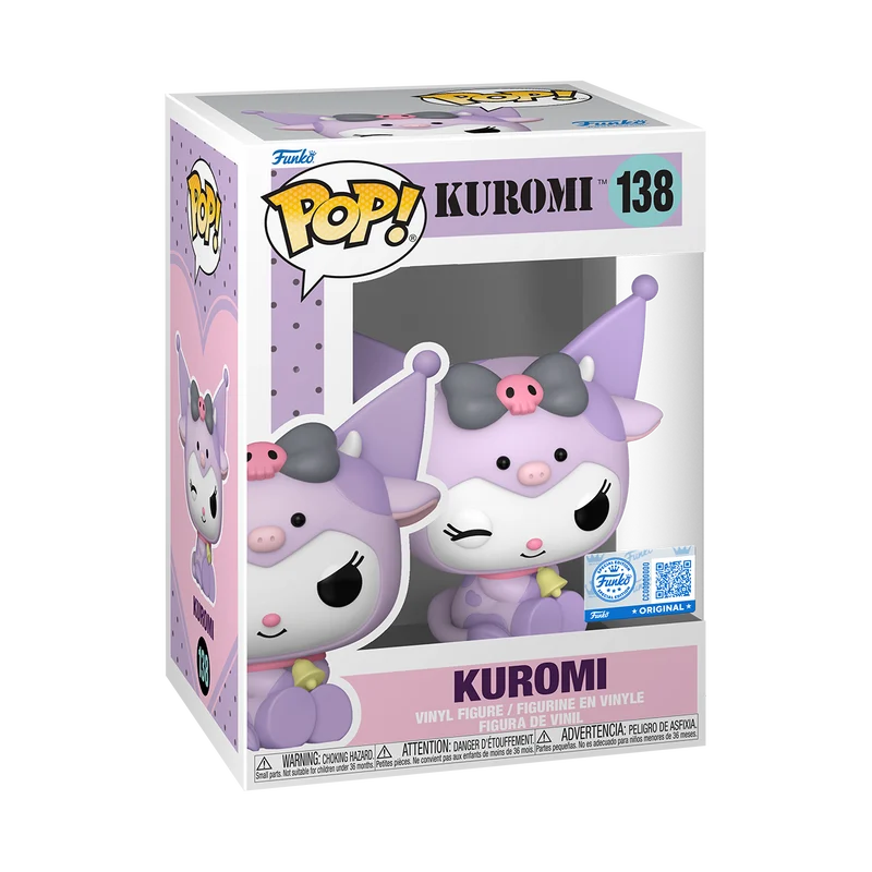 Sanrio POP! Animation Vinyl Figures Kuromi in cow cosplay 9 cm