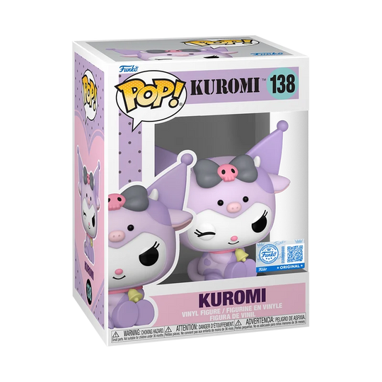 Sanrio POP! Animation Vinyl Figures Kuromi in cow cosplay 9 cm