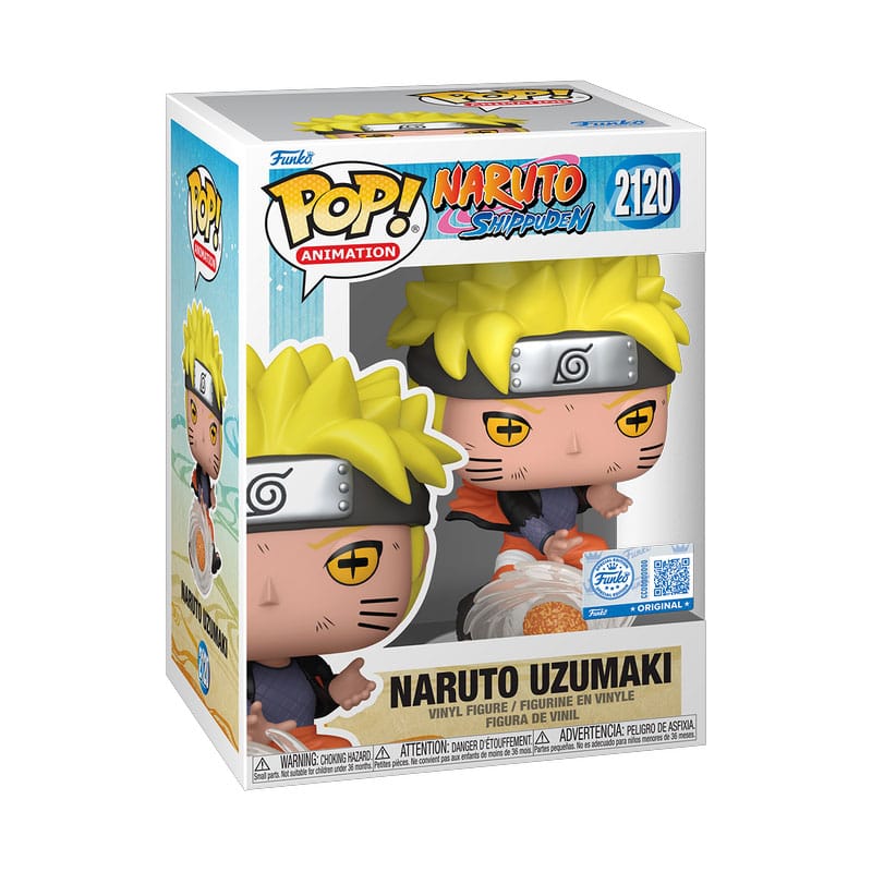 Naruto Shippuden POP! Animation Vinyl Figures Naruto Uzumaki (Lava Release Rasenshuriken) 9 cm