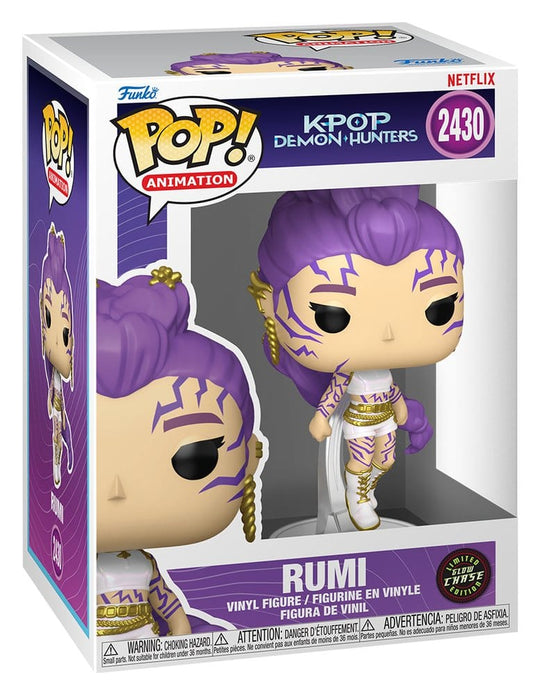KPop Demon Hunters POP! Animation Vinyl Figures Rumi (Chase) Glow 9 cm