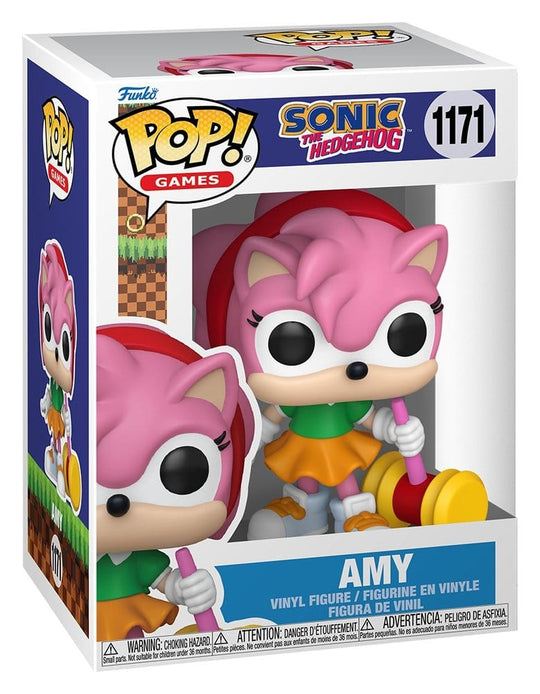 Sonic - The Hedgehog POP! Games Vinyl Figures Amy Rose with Piko Hammer 9 cm