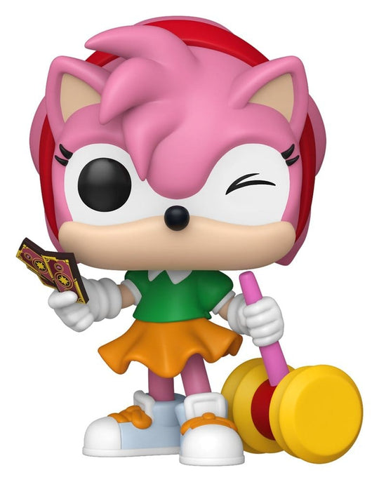 Sonic - The Hedgehog POP! Games Vinyl Figures Amy Rose with Piko Hammer (Chase) 9 cm