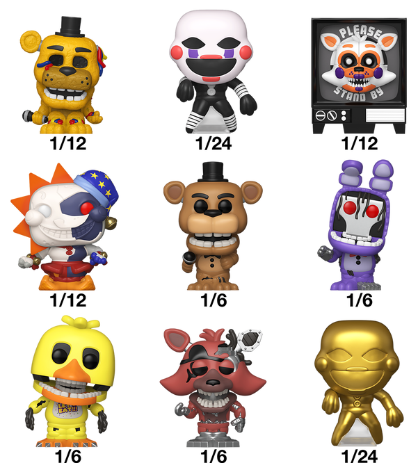 Five Nights at Freddy's Bitty POP! Vinyl Figures 2 cm