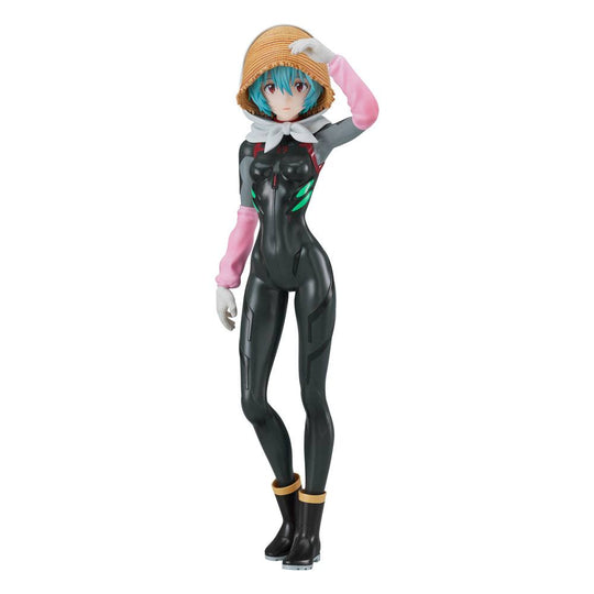 Rebuild of Evangelion Pop Up Parade PVC Statue Rei Ayanami Tentative Name Farming Ver. 17 cm