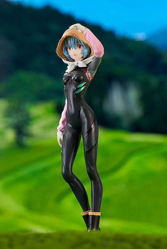 Rebuild of Evangelion Pop Up Parade PVC Statue Rei Ayanami Tentative Name Farming Ver. 17 cm