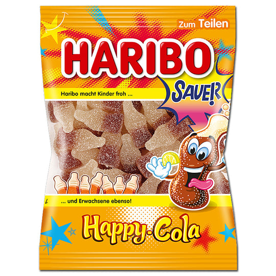 Haribo Happy Cola Sour, Cola bottles 175g