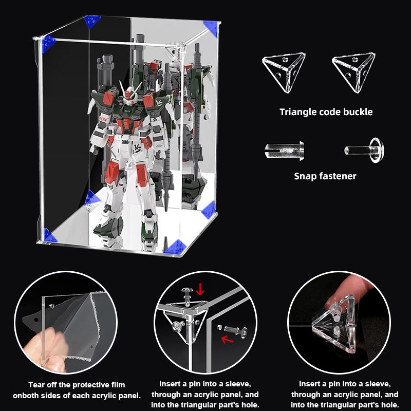 Acrylic Display Box Front-Open for Collectibles Action Figures Toys 25*25*30cm