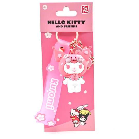 Hello Kitty Sanrio Sakura assorted keychain (Kuromi)