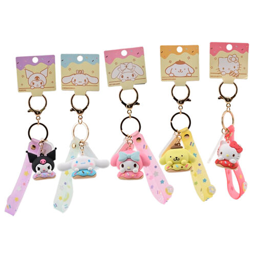 Hello Kitty donut Cinnamoroll Keychain