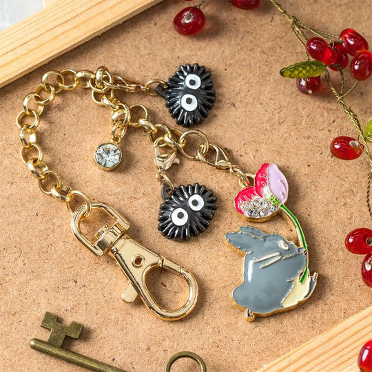 My Neighbor Totoro - Charm Chain Large Totoro & Flower