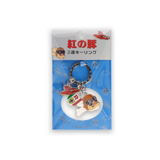 Porco Rosso - 3 pieces Key Ring Marco