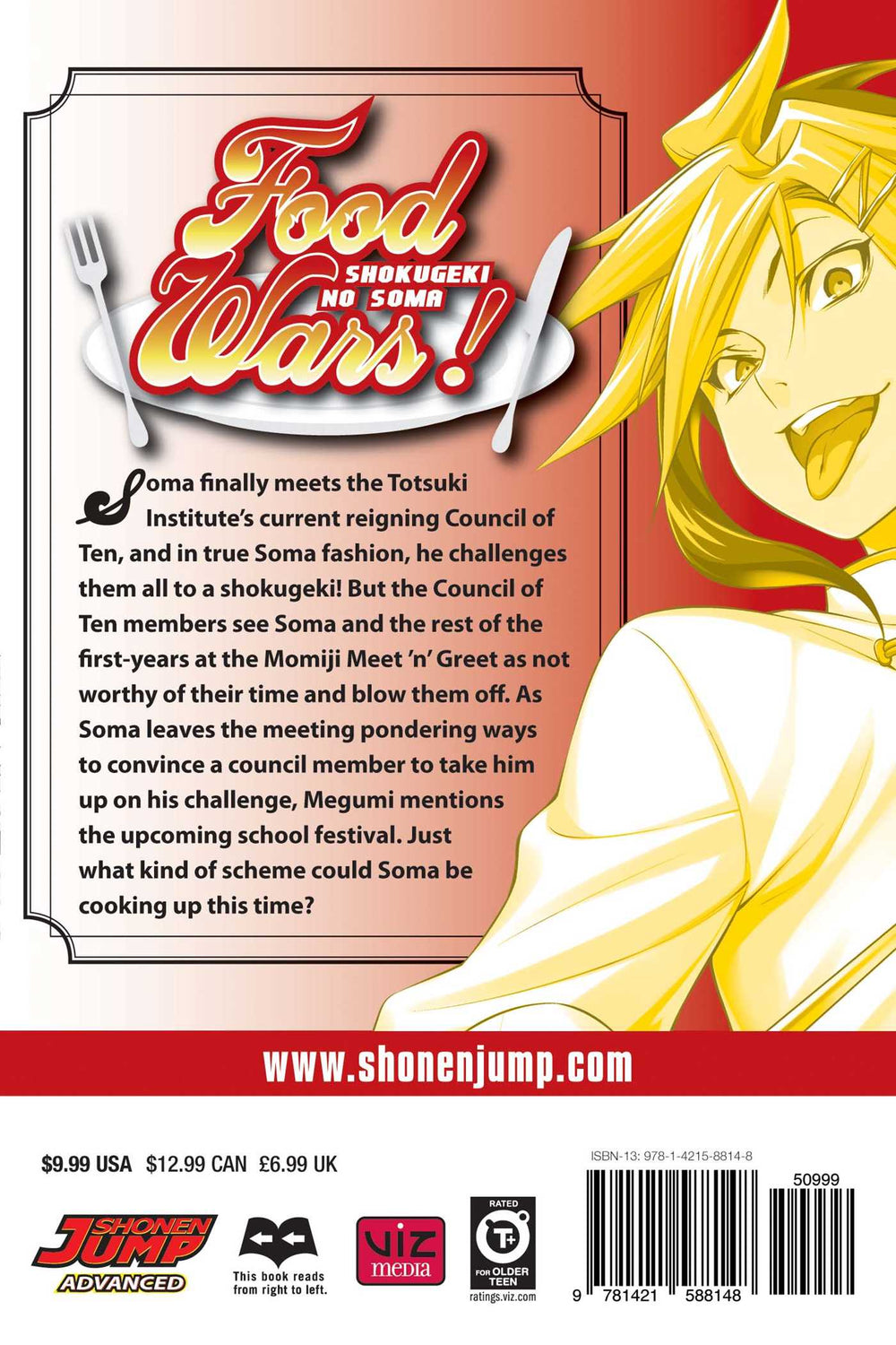 Food Wars!: Shokugeki no Soma, Vol. 15