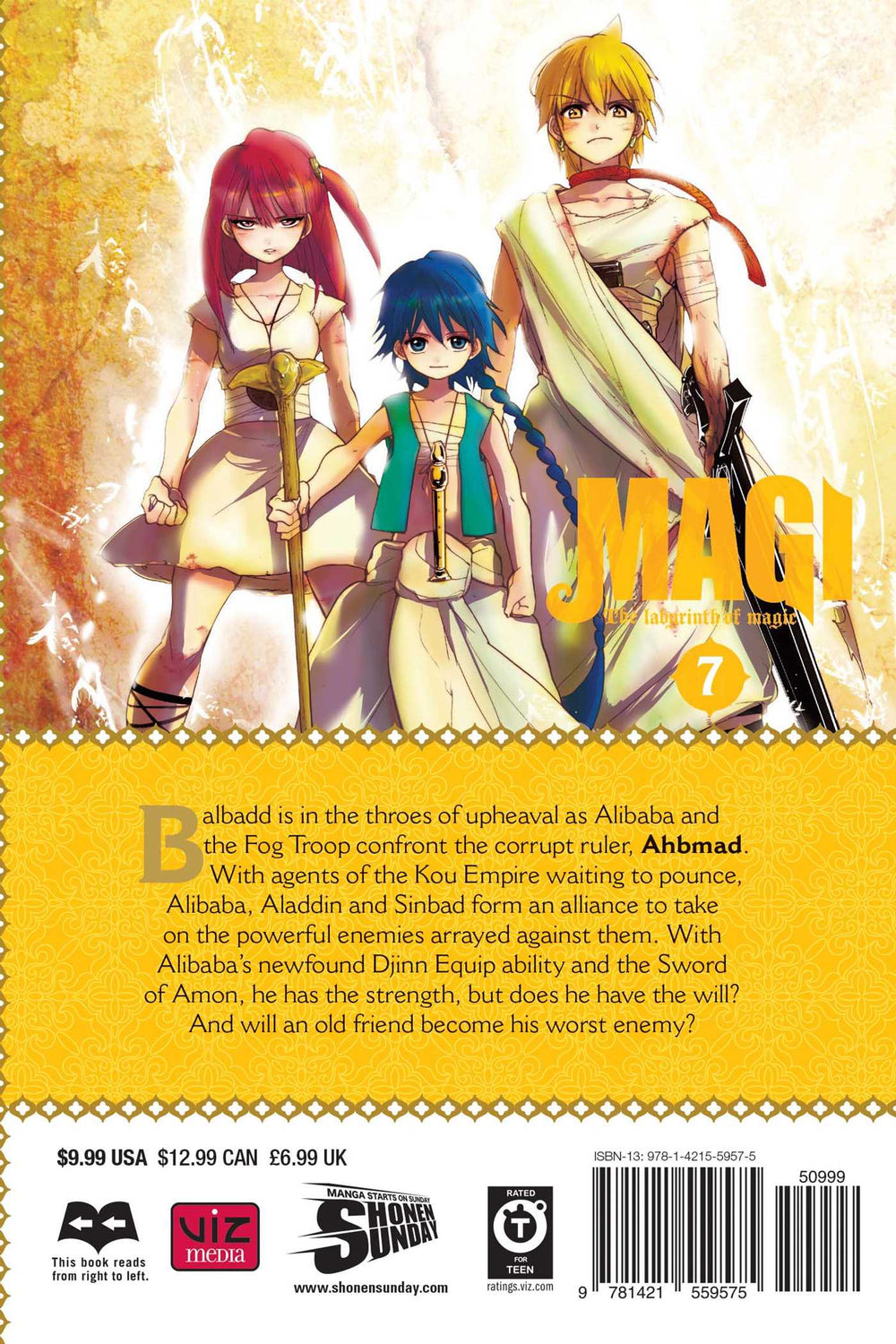 Magi: The Labyrinth of Magic, Vol. 7