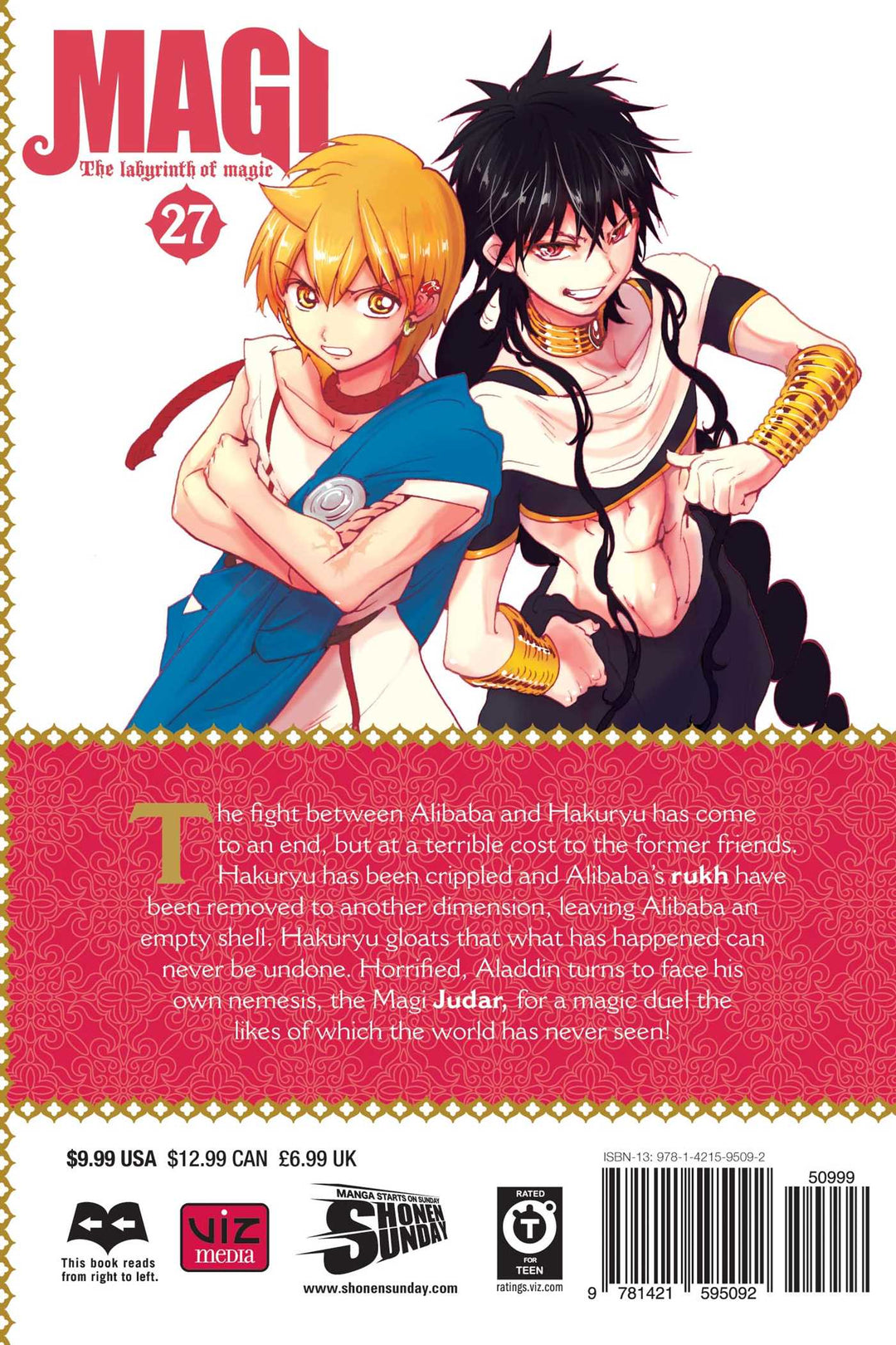 Magi: The Labyrinth of Magic, Vol. 27