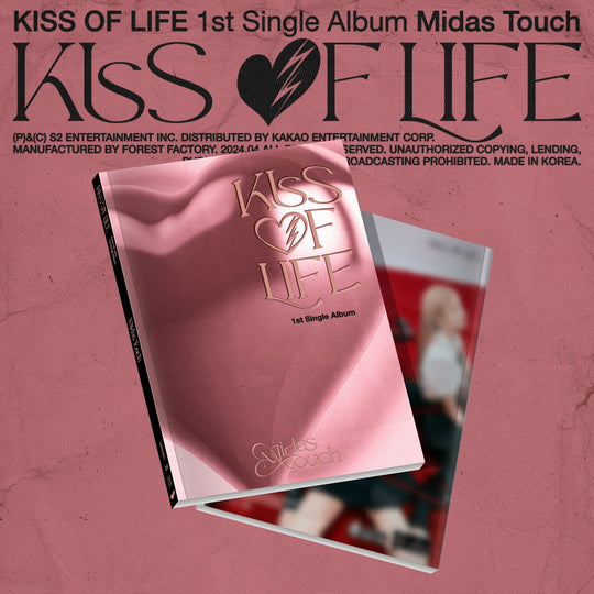 KISS OF LIFE - 1-as singlo albumas [MIDAS TOUCH] PHOTOBOOK Ver. K-pop albumas