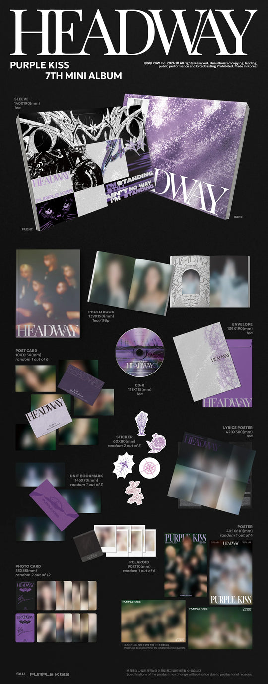 PURPLE KISS - 7th Mini Album [HEADWAY] Standard Ver.