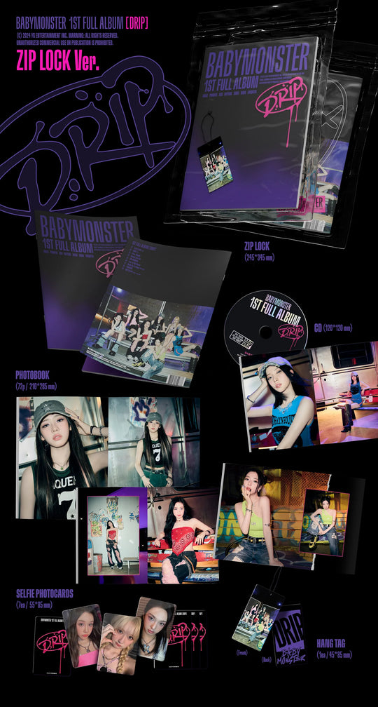 BABYMONSTER - 1st Full Album [DRIP] ZIP LOCK Ver.