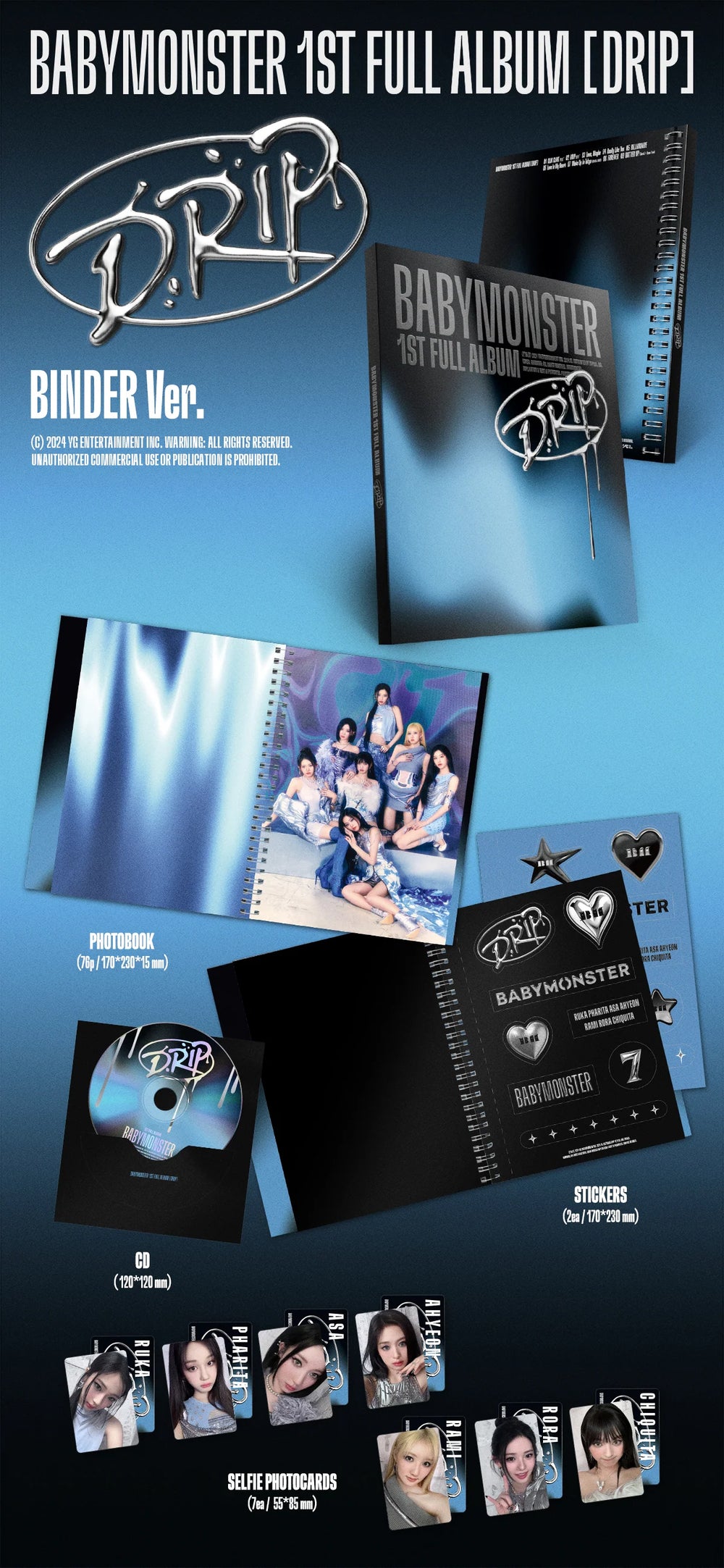 BABYMONSTER - 1st Full Album [DRIP] BINDER Ver.