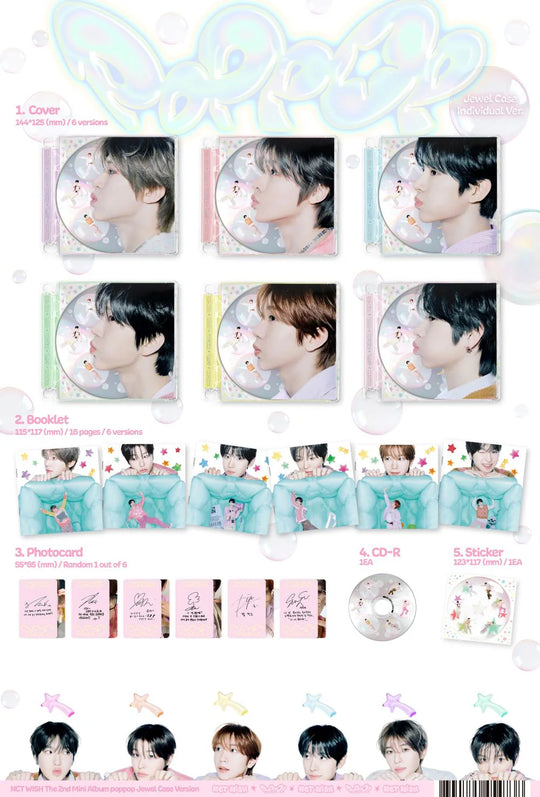 NCT WISH - 2nd Mini Album [poppop] Jewel Case Ver.