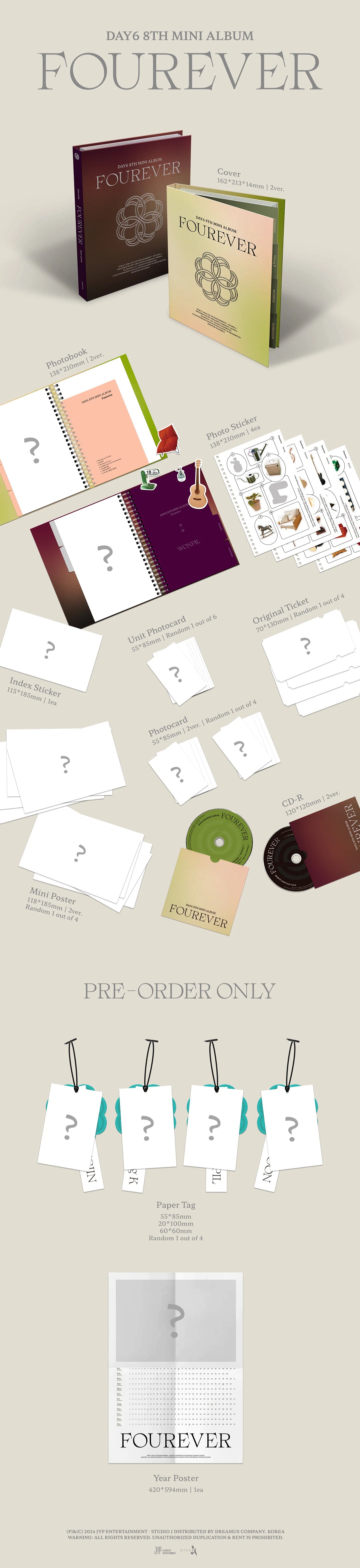 DAY6 - 8-ASIS MINI ALBUMAS [Fourever]