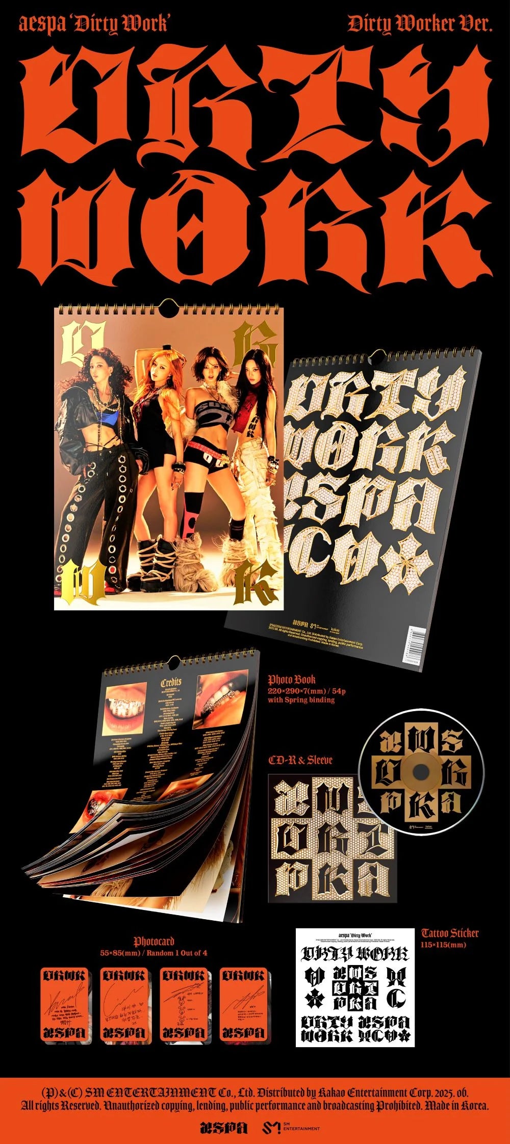 aespa - Single Album [Dirty Work] Dirty Worker Ver.