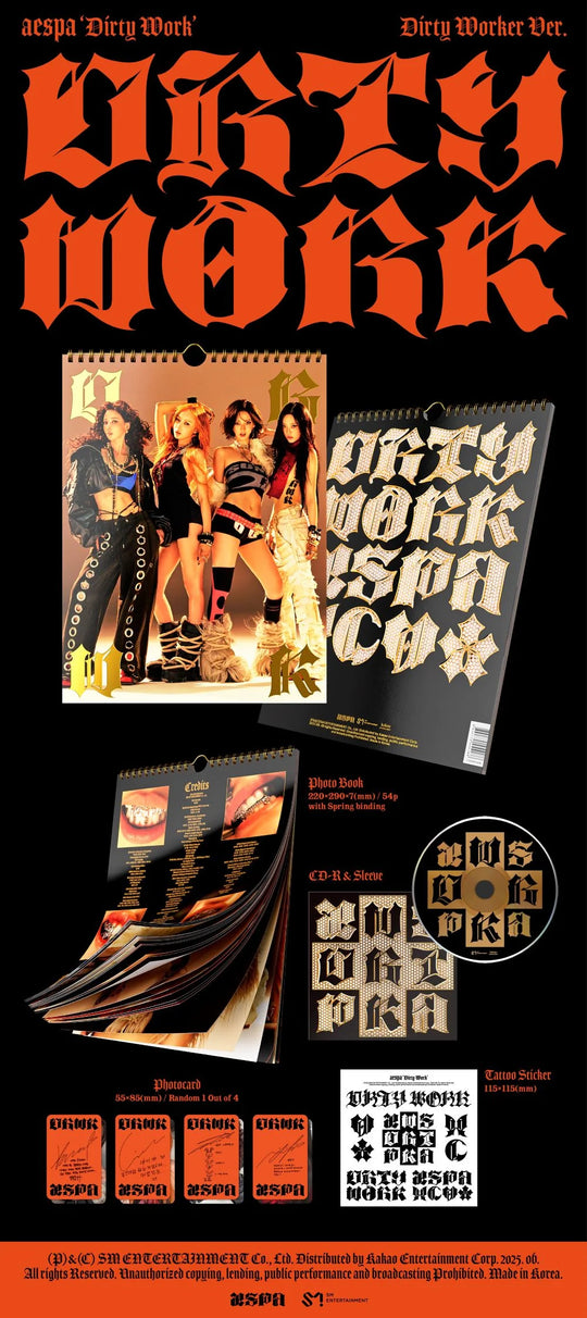 aespa - Single Album [Dirty Work] Dirty Worker Ver.