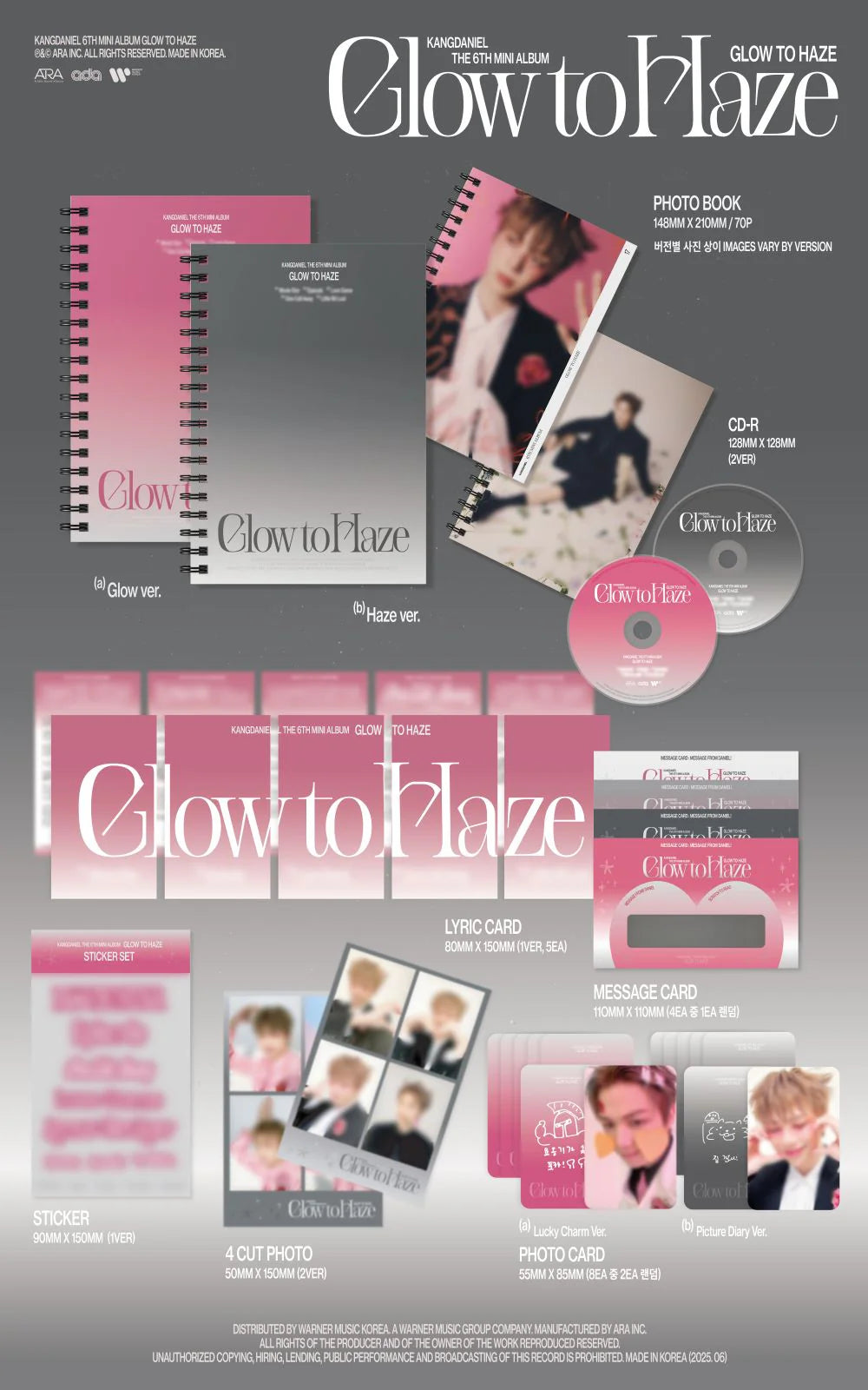 KANG DANIEL - [Glow to Haze] Photo Book Ver.