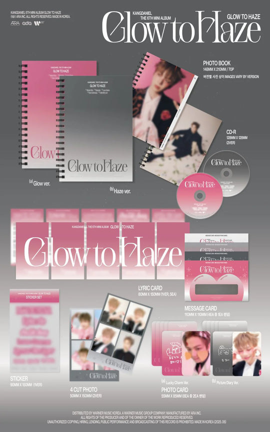 KANG DANIEL - [Glow to Haze] Photo Book Ver.