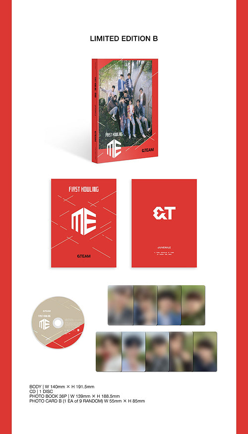 &TEAM - First Howling : ME [Limited Edition / Type B]