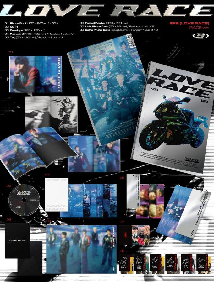 SF9 - 15th Mini Album [LOVE RACE] Standard Ver.