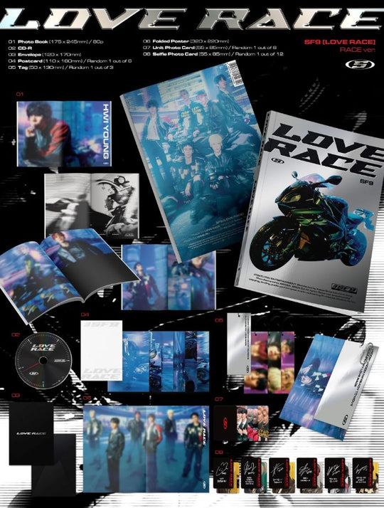 SF9 - 15th Mini Album [LOVE RACE] Standard Ver.