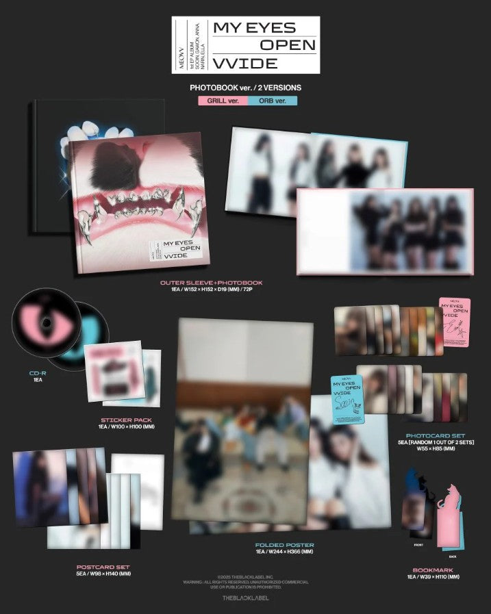 MEOVV - 1st EP Album [MY EYES OPEN VVIDE] PHOTOBOOK Ver.