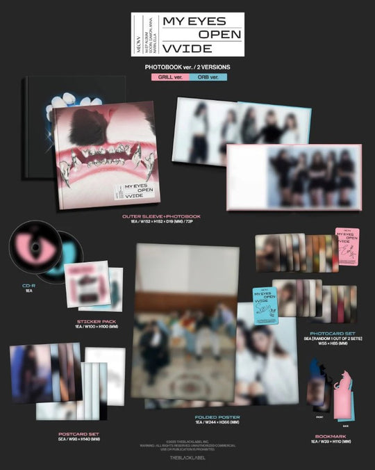 MEOVV - 1st EP Album [MY EYES OPEN VVIDE] PHOTOBOOK Ver.